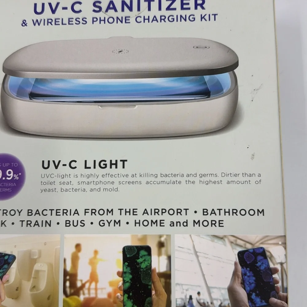 UV-C Sanitizer & Wireless Phone Charging Kit - NEW IN BOX